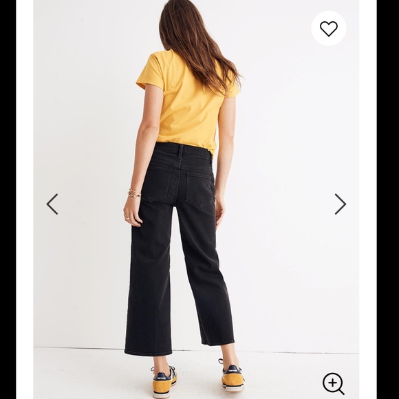🆕 Madewell button front crop wide leg jeans - Picture 4 of 6